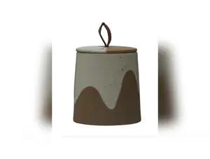 Stoneware Canister with Loop Handle