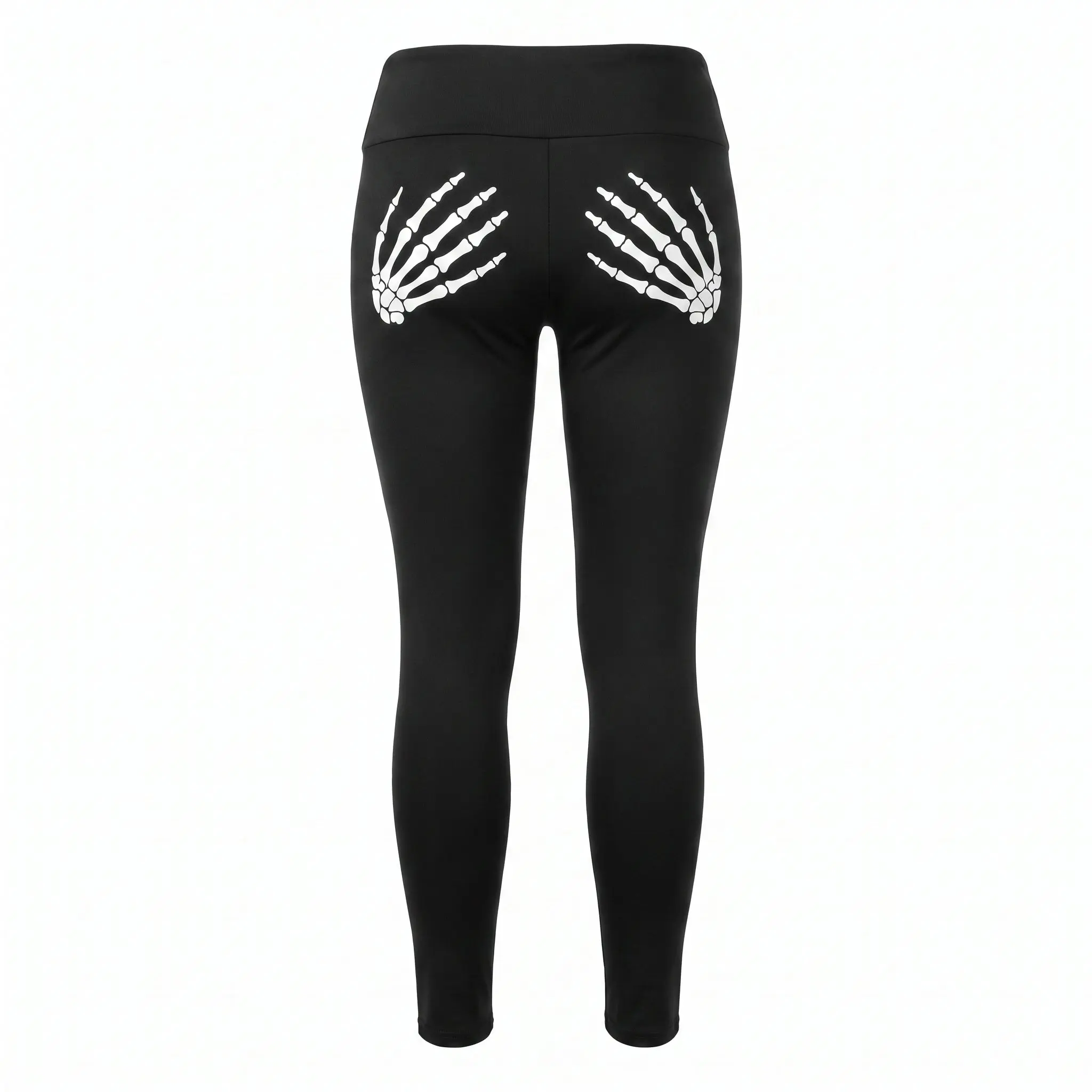 Halloween Skeleton Bone Print Leggings - Small