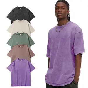 5 Pack Men's T-Shirts Oversized Unisex Baggy Tops Heavy Cotton T Shirts for Men Loose Fit Vintage Casual Streetwear Gym Tee