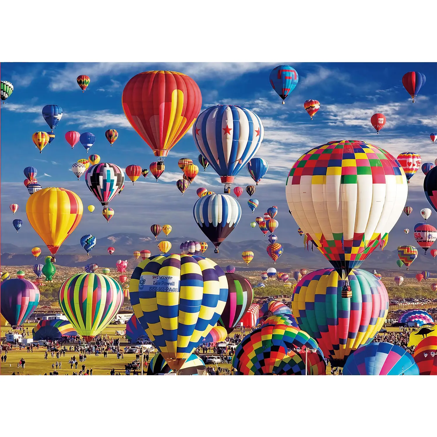 Jigsaw Puzzles for Adults 1000 Pieces, Hot Air Balloon Puzzle, Impossible Difficult Hard Fun 1000 Piece Jigsaw Puzzles for Adults 27" x 20"