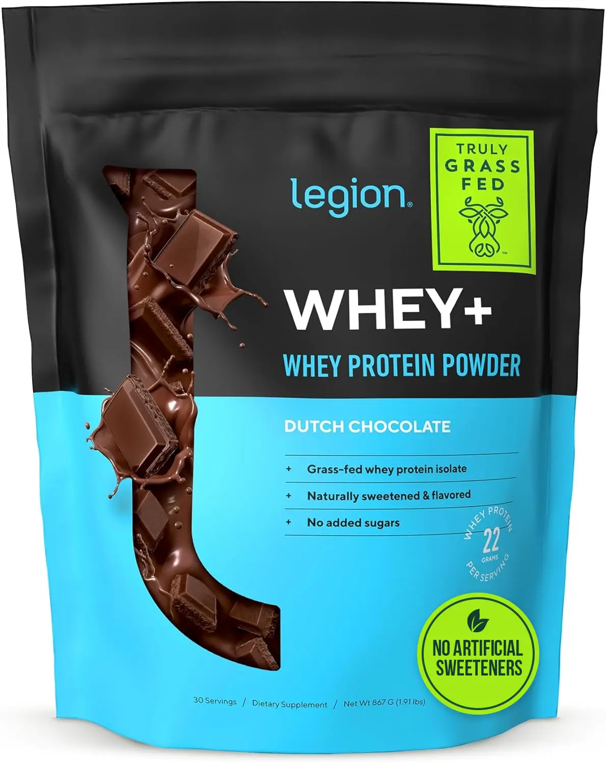 Legion Whey Concentrate Protein Powder – Fitness and Training Supplement for Gym, Strength, Exercise, and Active Lifestyle – Smooth, High-Quality, Clean Formula