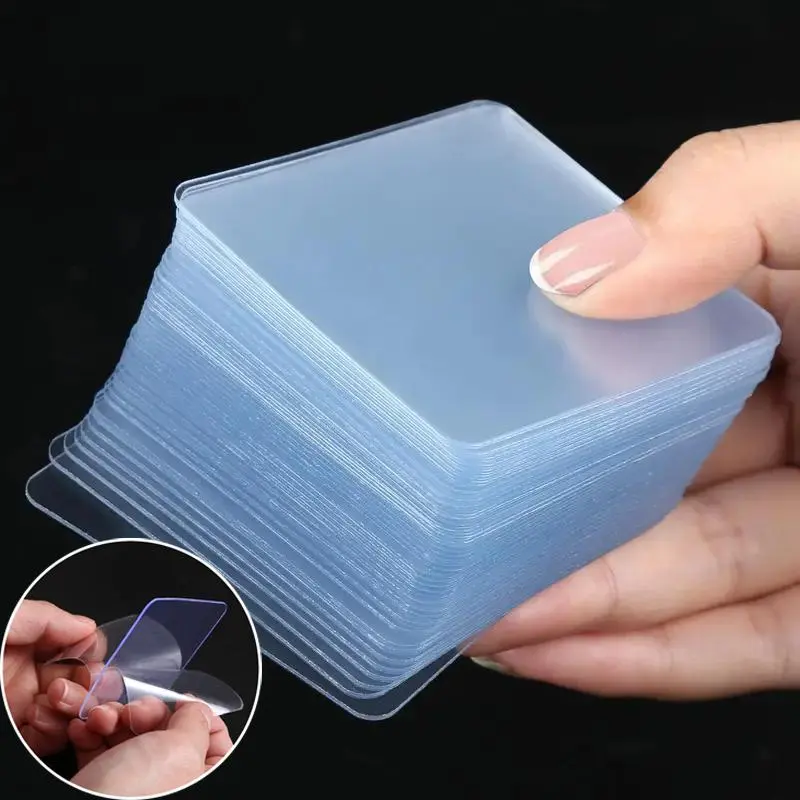 Double Sided Adhesive Tape, Invisible Adhesive, Strong Adhesive, Transparent Adhesive Tape, 50pcs/100pcs Clear Nano Sticky Patch, Multifunctional Sticker for Home Carpet Photo Frame Decoration