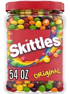 Skittles Original Chewy Candy Bulk Jar 54 Oz – Assorted Fruit Flavored Candy