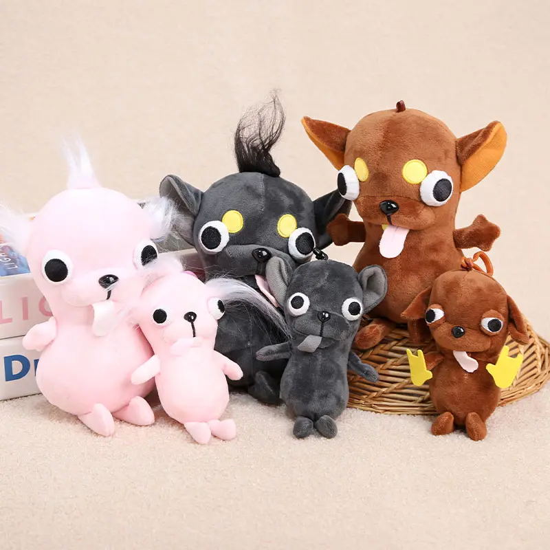 Small Chibi Chihuahua Plush Doll Pendant Keychain - Unisex Collectors' Cute 3D Miniature Plush Accessory, Cross-Border Wholesale Hot-Seller (Toys & Hobbies, Dolls & Stuffed Toys), Keychains