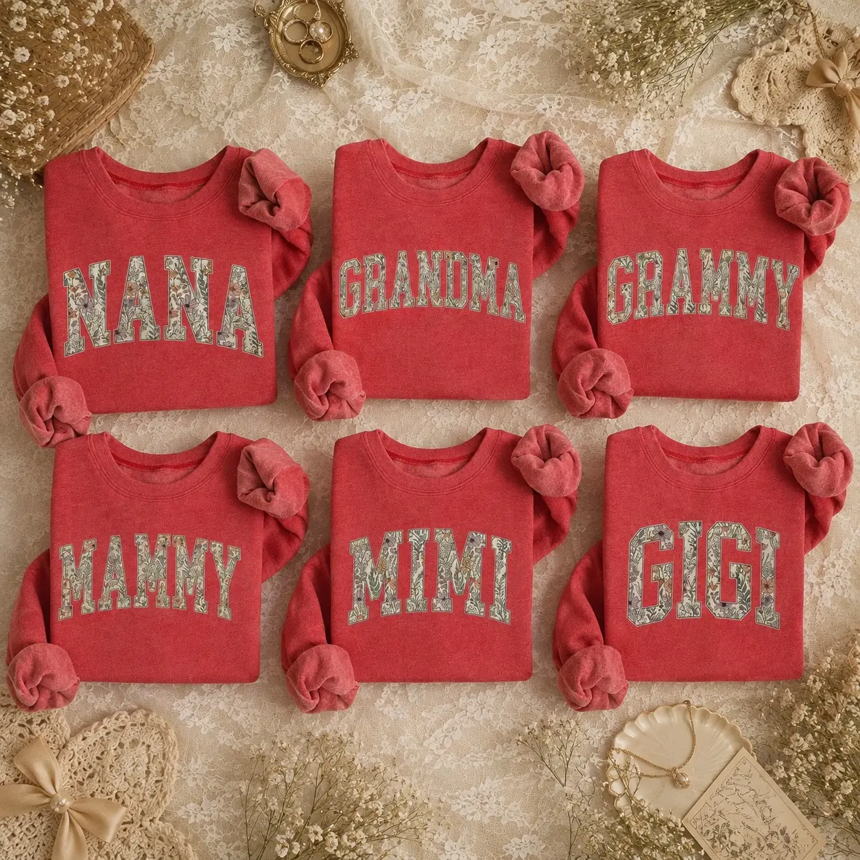 Personalized Grandma Sweatshirt, Mothers Day Gift, Custom Grammy Sweatshirt, Nana Sweatshirt, Mama Gammy Mimi Meme Nanny Granny Shirt - JACKSON HOAI STORE