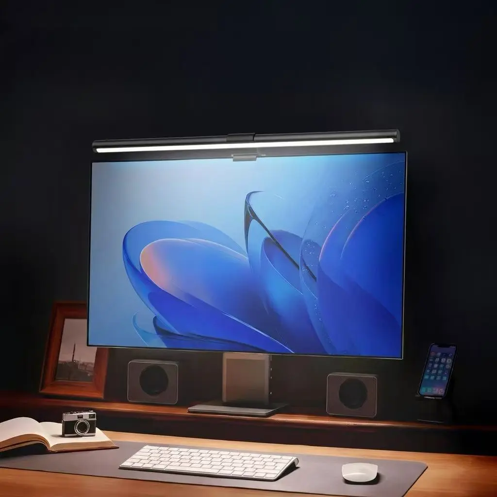 Summerwins Monitor LED Light Strip - Eye-Care USB Reading Task Light, Touch-Controlled RGB Modern Computer Lamp, Ideal Home Accessory for PC Gaming Setup Accessories & Desktop Lighting Gifts