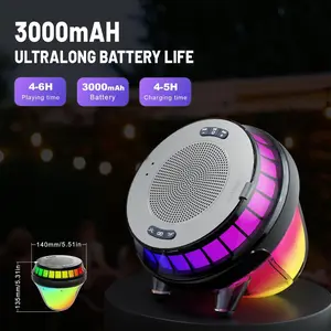 Floating Speaker for Pool, IPX7 Waterproof Floating Hot Tub Speaker with Colorful Lights, 15W Stereo Loud Sound, TWS, Portable, Wireless Party Gifts for Shower, Spa, Beach Audio bluetooth speaker