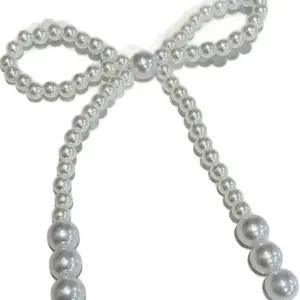 6pcs plastic Pearls Bows, for Bouquet and DIY Hair Accessories - Versatile Decorative Charms for Party ideas