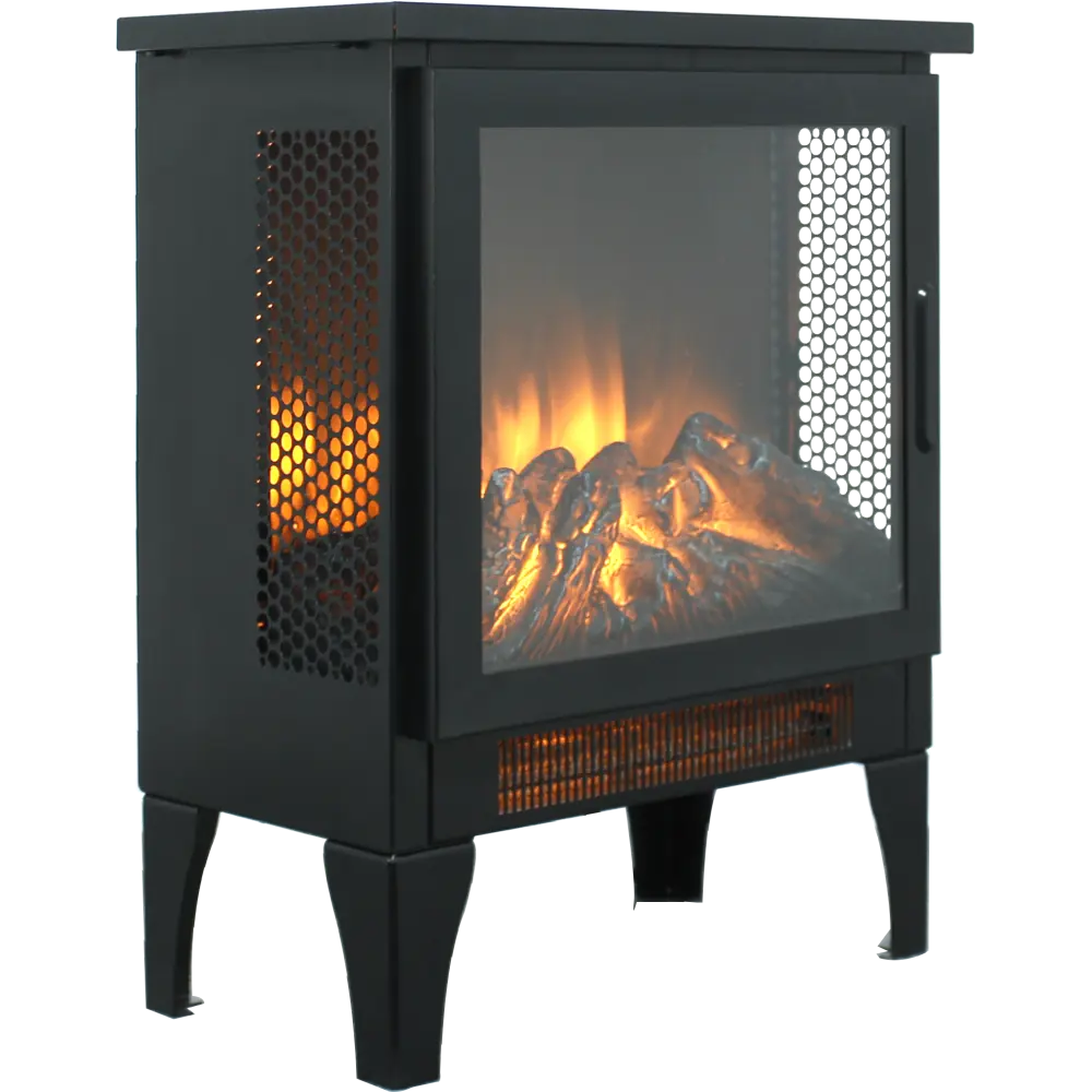 18 inch Freestanding Electric Fireplace Stove heater with 3D Flame effect
