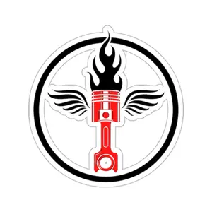 Fast Car Piston Sticker - Nascar F1 Sticker / Speed Racing Sticker / Car sticker for guys