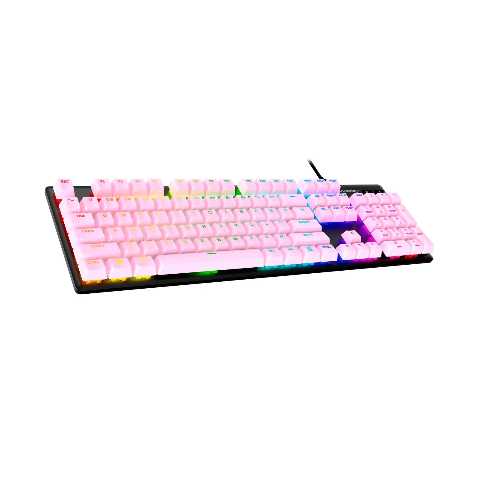 HyperX Full Key Set PBT Keycaps - Compatible with Durable, Lighted Mechanical, Mechanical Switch, Keycap Design, Customizable Keyboards, Durable Keyboard