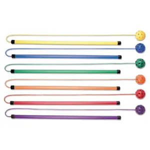 212 MAIN Cardio Boost Twirling Jumping Rope Set - Plastic Rope for Cardio Fun, Assorted Colors, Set of 6