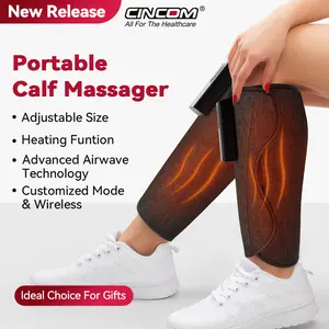 CINCOM Heated and Portable Leg Massager with Calf Airbags, Adjustable Modes and Intensity Levels for Enhanced Comfort – The Ideal Relaxation Gift for Loved Ones