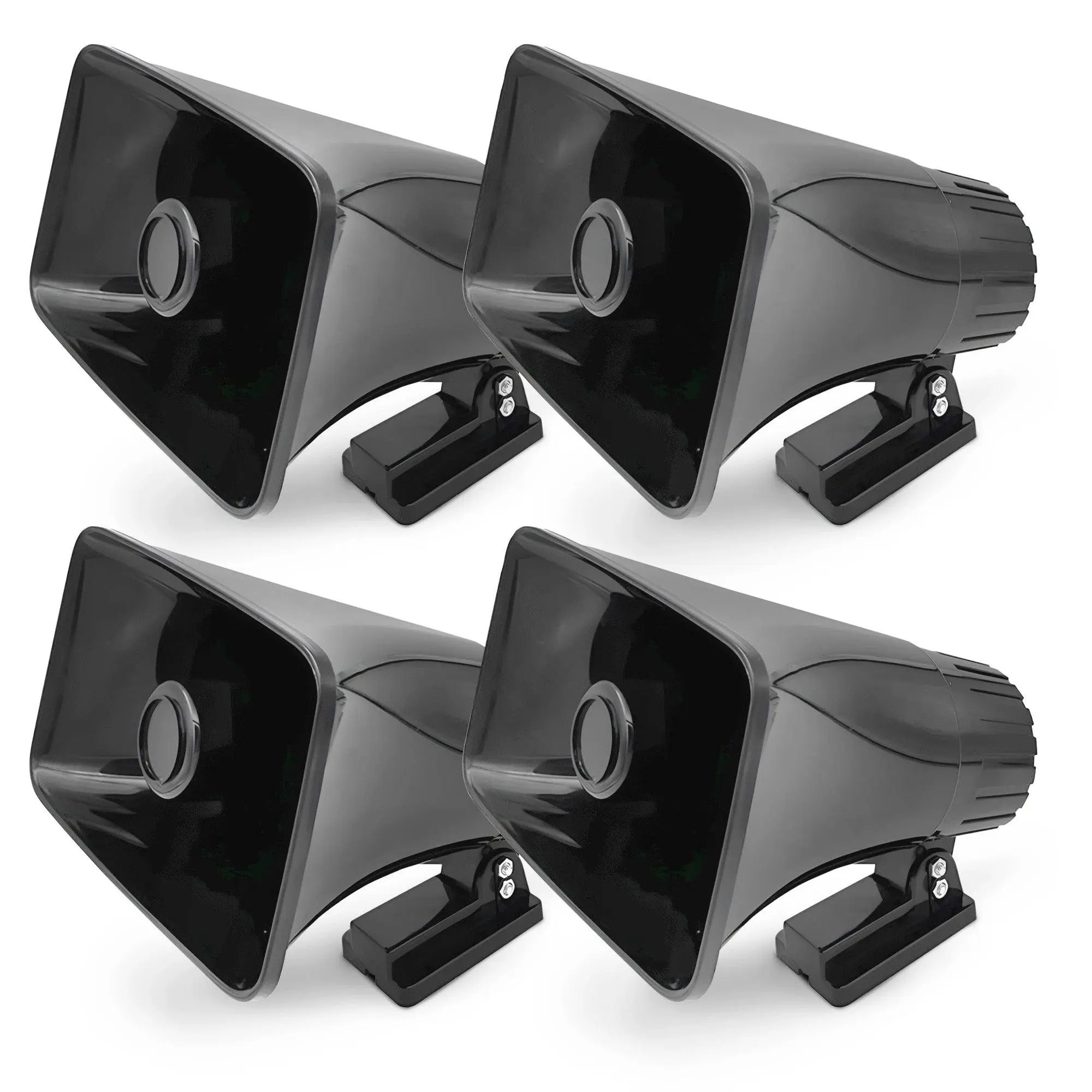 Pyle 6" PA Horn Speaker for Indoor/Outdoor Use, 50W Peak Power, Black, 4 Pack Pyle 6" PA Horn Speaker for Indoor/Outdoor Use, 50W Peak Power, Black, 4 Pack