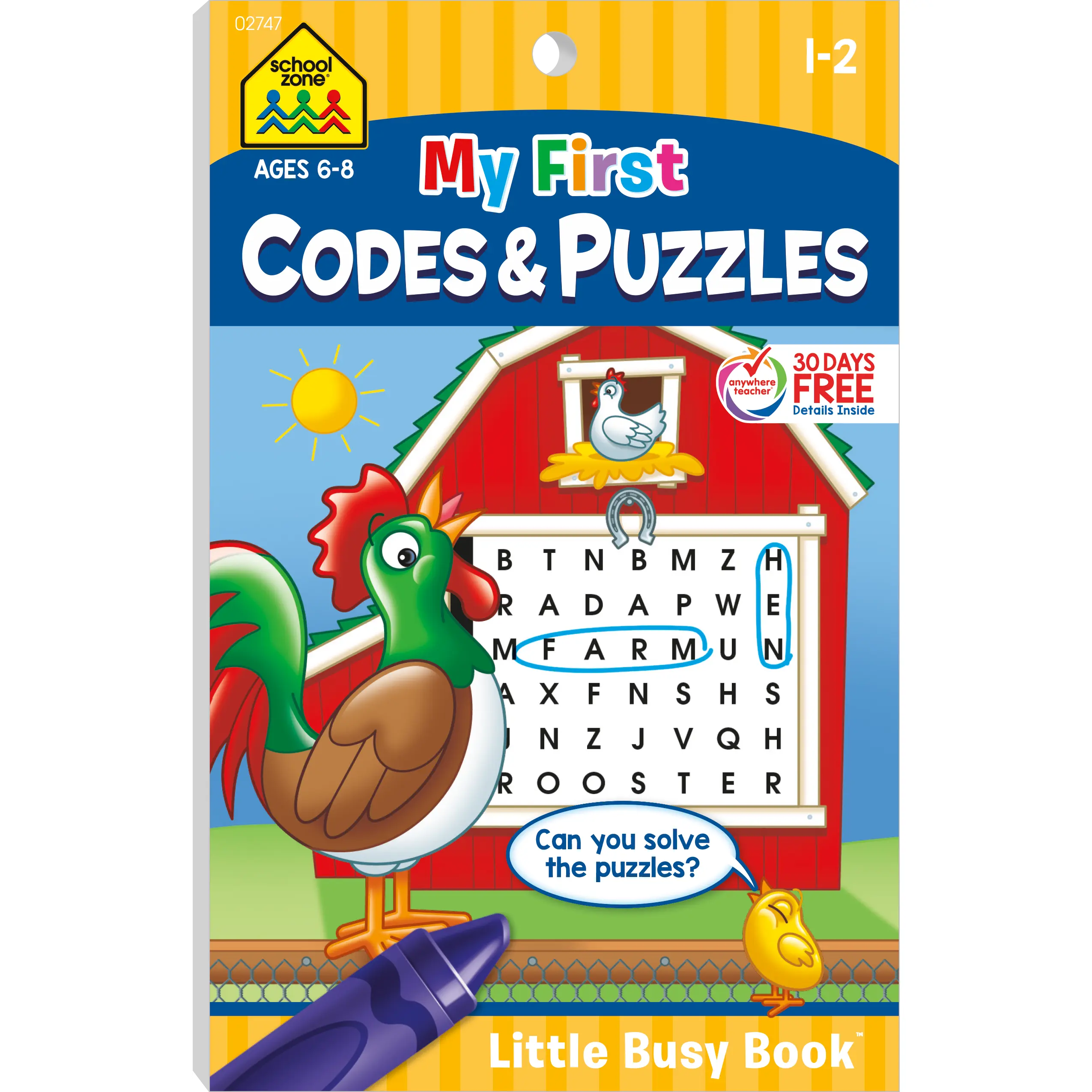 My First Codes & Puzzles Grades 1-2 Workbook