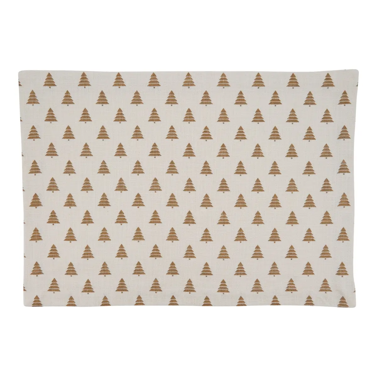 SARO 7555.GL1420B Cotton Placemats with Christmas Tree Design - Set of 4