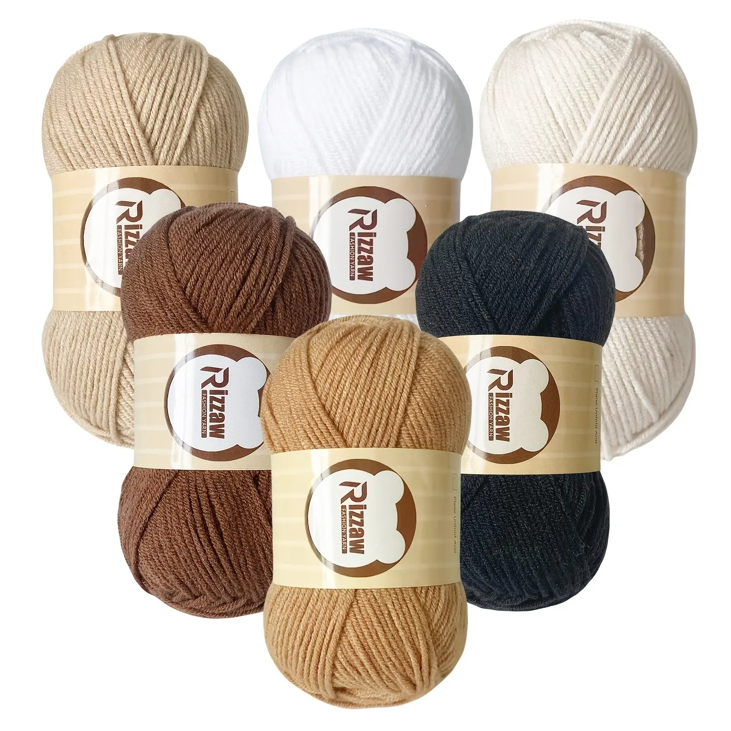 6pcs Multicolor Yarn Options, Knitting Supplies, Lightweight Knitting, 100% Acrylic, 50g Per Ball, Ideal for Crochet Knitting Spring Summer Clothes Hats DIY Gifts Handmade Crafts Outdoor Travel Crafts