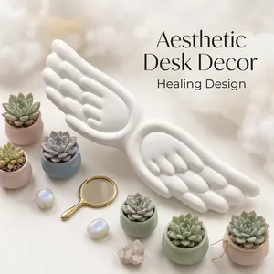 Mechanical Keyboard Mouse Wrist Rest Computer Keyboard Laptop Angel Wing Memory Foam Mouse Cushion Support Pad Wrist Support