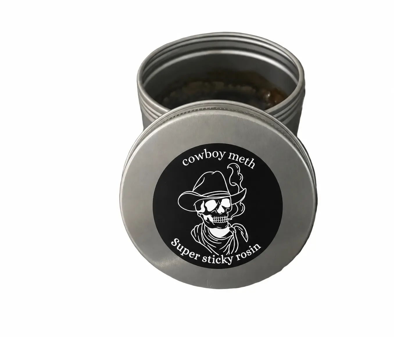 Cowboy meth super sticky summer rosin 3.0z cans