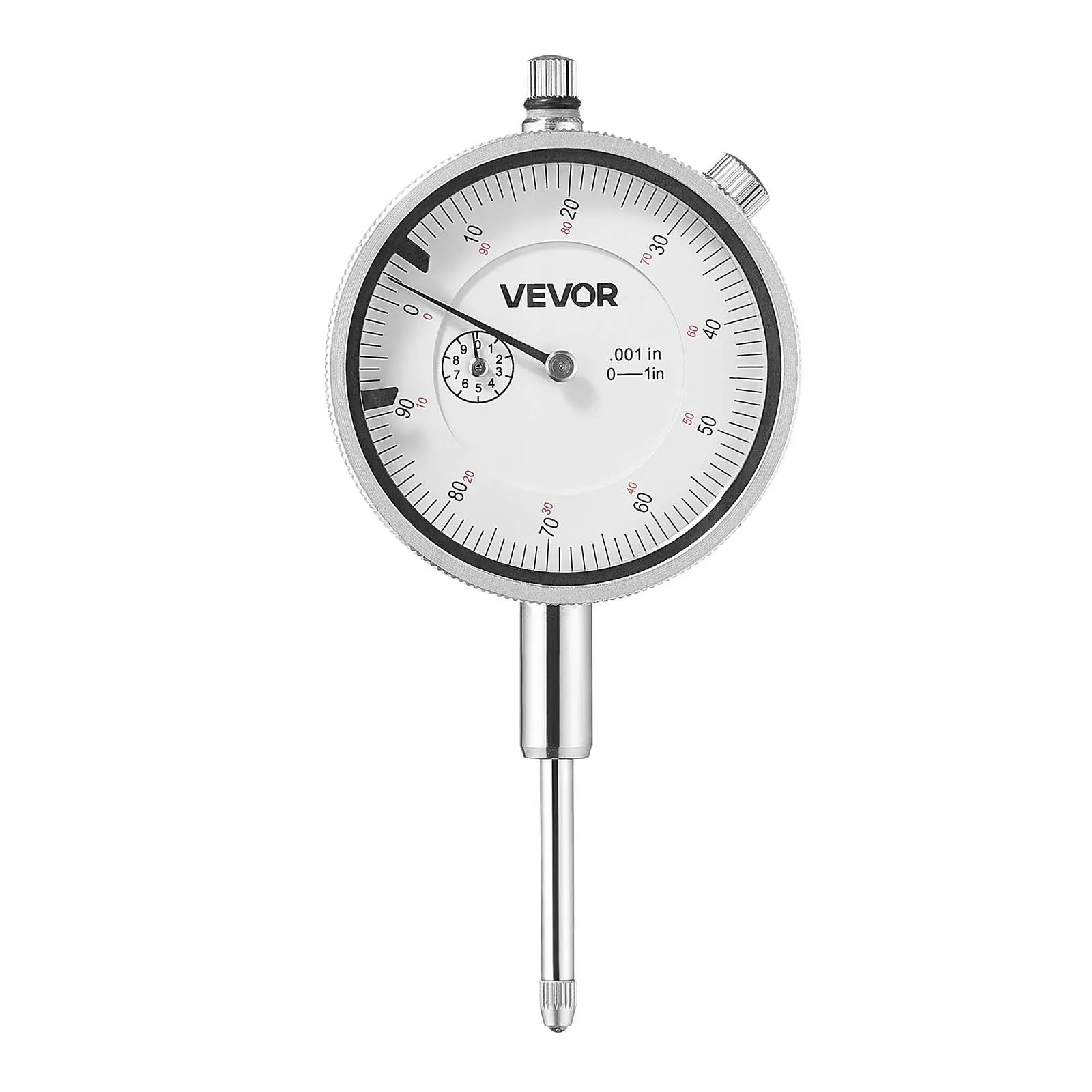 【DealsForYouDays】VEVOR Dial Test Indicator, 0.001 inch Accuracy, 0-1 inch Measuring Range, Easy to Read Large Dial, Professional for Internal Diameter Measurement, Runout Detection, Flatness Inspection