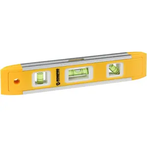 9 Inch Torpedo Level, Magnetic Box Level with 45 ° /90 ° /180 °   Bubbles, Shock Resistant Bubble Level Tool for Measuring