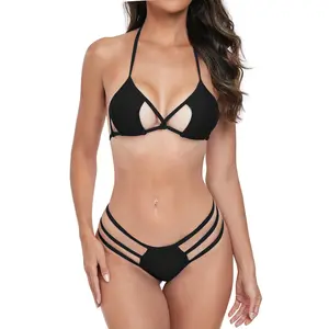 SHERRYLO Micro Thong Bikini Set For Women Cut Out Swimsuit Womens Mini Bathing Suit Sexy Brazilian G String Bikinis Thongs Bottoms Swimsuits Summer Tanning Biquini