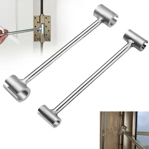 Door Hinge Adjustment Double-ended Door Hinge Maintenance Tool, Standard Round Bolt Heavy-duty Hinge Adjustment Tool, Door Leaf Adjustment Tool, Adjustable Door Hinge