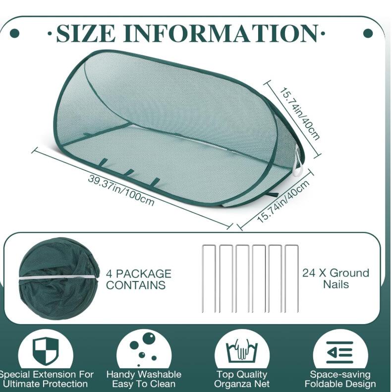 Garden bird netting for vegetables, potted plants, anti-insect protective net, cage mesh, mosquito net for farm planting