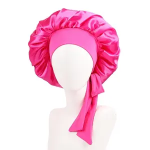 Double Layer Satin Bonnet, Soft and Breathable Hair Care Bonnet, Adjustable Night Sleeping Cap, Heatless Styling Tool for Women