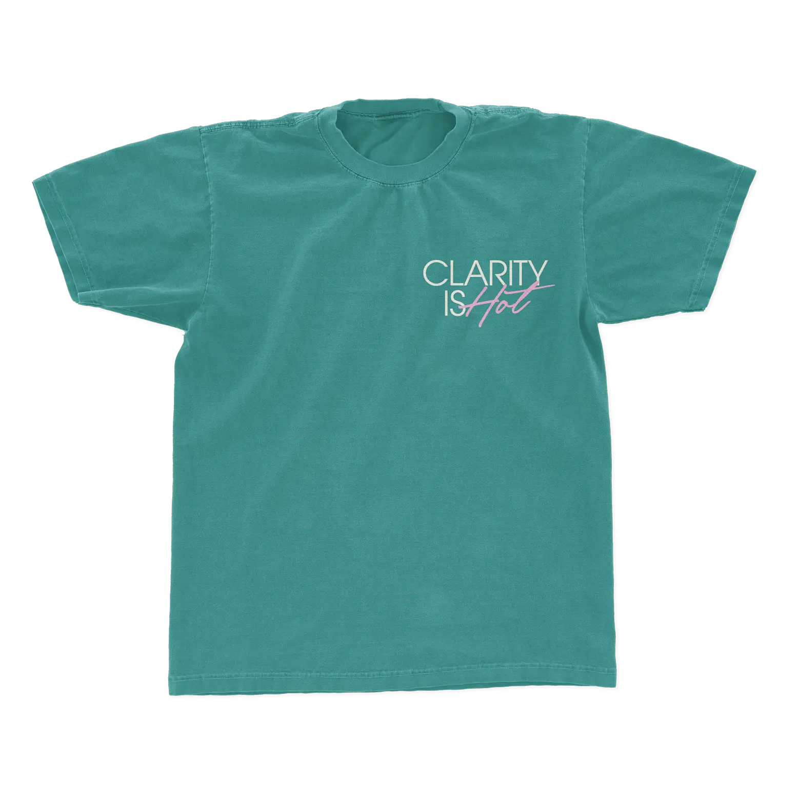 CLARITY IS HOT T-SHIRT (TEAL)