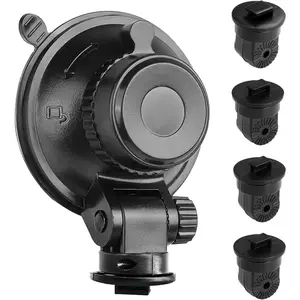 S504 Suction Cup Dash Cam Mount Holder (5th Gen) with 4pcs 360 Rotating Joints for Apeman Ssontong Biuone iZEEKER HaHoco and Most Other Car Dash Cameras