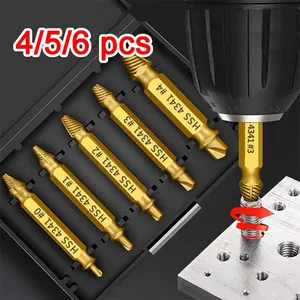 Damaged Screw Extractor Set, Easy Out Bolt Extractor, Stripped Screw Remover, Stripped Head Screws Nuts Bolts Screwdriver Bits Gift for Men