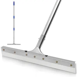 MHM's AquaSlide MiniPushPro - 18-Inch Floor Squeegee for Concrete Floors - Squeegee Broom for Floor & Window Cleaning Rubber Squeegee