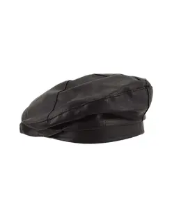 Black Leatherette Beret