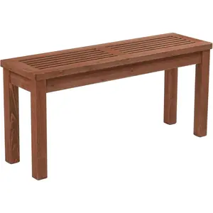 【Father's Day Gift】  Outdoor Wooden Bench, 40” Porch Bench Outdoor Backless Garden Bench, Small Outdoor Bench for Deck Patio Entryway