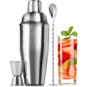 Zulay Cocktail Shaker Set - Detachable Stainless Steel Handy Mixer for Drinks and Stirring Stirring Zulay Cocktail Shaker Set - Detachable Stainless Steel Handy Mixer for Drinks and Stirring Stirring