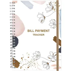 Bill Payment  - Bill  Notebook, Monthly Bill Organizer & Planner for Personal Budgeting Financial, Bill Payments Checklist Organizer, 5.8" x 8.25" Bill Organizer with Pocket