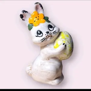 Ceramic Bunny With Egg
