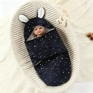 Adjustable Baby Blanket for Newborns, Unisex Soft Milk Fiber, Winter Thickened Wrap, Essential Infant Clothing, Ideal Gift for Christmas Halloween, Swaddle