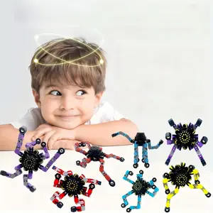1pc Transformable Fidget Spinner Toy, Deformable Hand Spinner, Anxiety Relief Fidget Toy, Great Christmas Gift, Basket Filler, Classroom Reward & Party Giveaway
