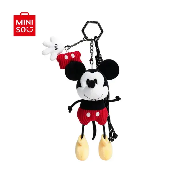 MINISO x Disney Mickey Plush Keychain Cute Bag Charm for Couple Gifts TikTok Viral Disneycore Accessory Summervibes