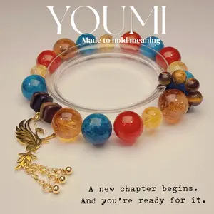 Phoenix Crystal Bracelet for Women – Rebirth & Strength Gift, Tiger Eye & Citrine Bracelet, Meaningful Gift for Her, Graduation Gift, Mother’s Day Gift, New Beginnings Jewelry