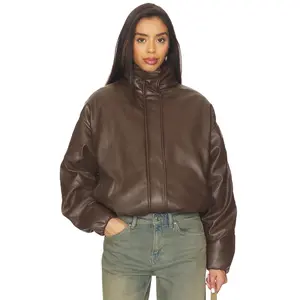 Nakedvice The Rohan Bomber Jacket in Espresso