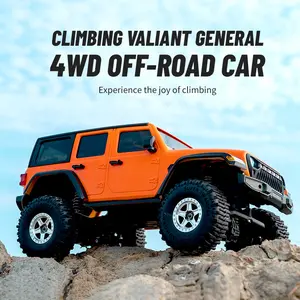 JJRC Jeep Wrangler 1:18 RC Car 2.4G 4WD Off-Road Crawler Full Proportional Remote Control All Terrain Climbing Vehicle Toy for Kids & Beginners