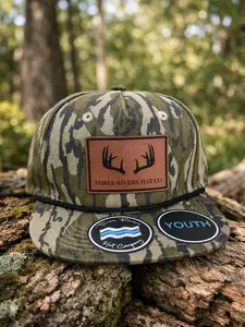 Youth Deer Antlers Hunting Hat, Kids Camo Snapback Rope Trucker Cap, Outdoor Hunter Hat for Boys Girls, Gift for Kids