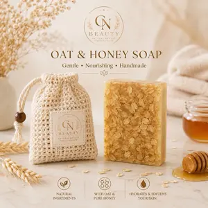 Small Soap Packaging Bags – Oat & Honey Design Gift Bags