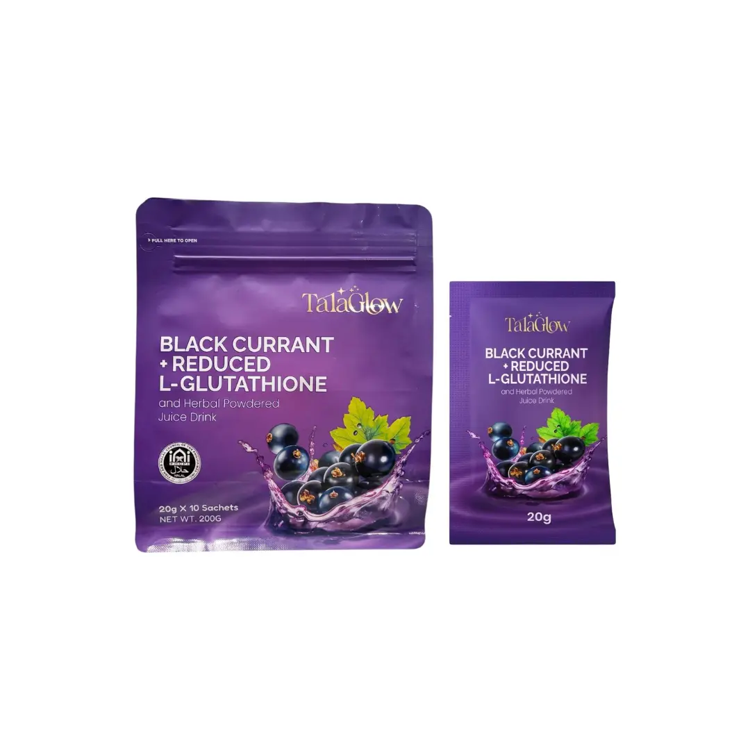 Tala Glow Black Currant Drink Mix with Reduced L-Glutathione | 10 Sachets