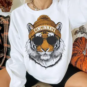 Retro football mascot collection, cotton crewneck sweatshirts