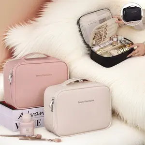 Makeup Tool Storage Bag, 1 Count Large Capacity Makeup Organizer, Travel Cosmetic Storage Bag, Zipper Makeup Organizer Pouch, Versatile Storage Bag for Travel, Makeup Bags