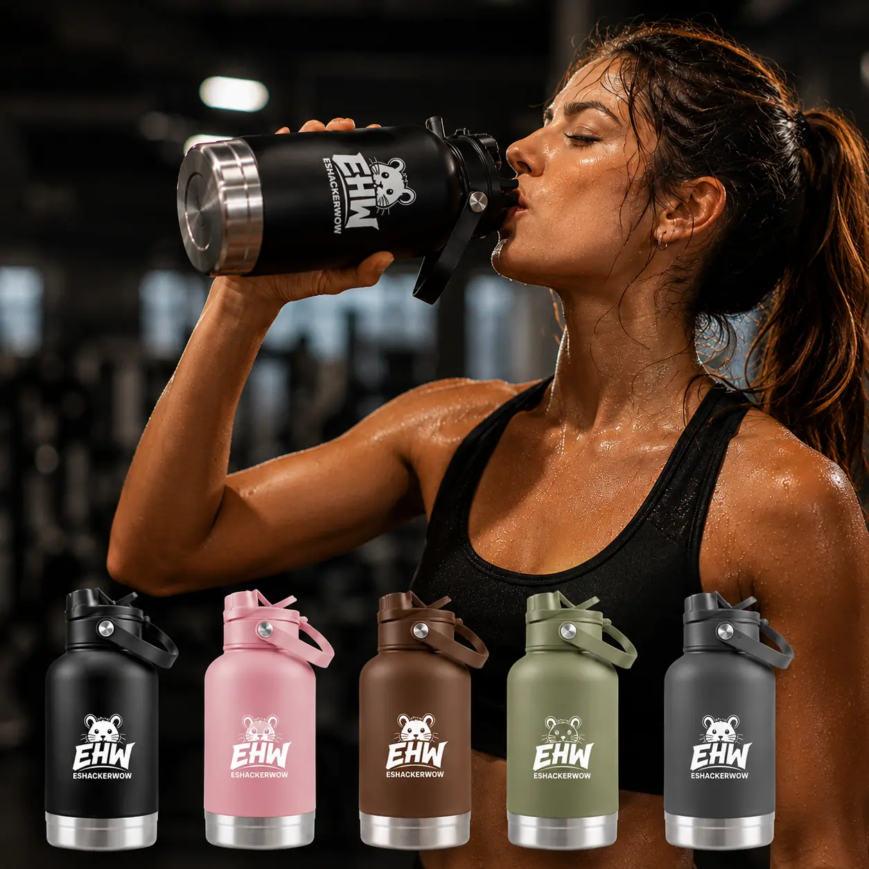 The ESHACKERWOW Premium Adventure Bottle is designed for athletes, gym lovers, and active lifestyles. With its large-capacity insulated design, you can keep your drinks cold while powering through every workout.
